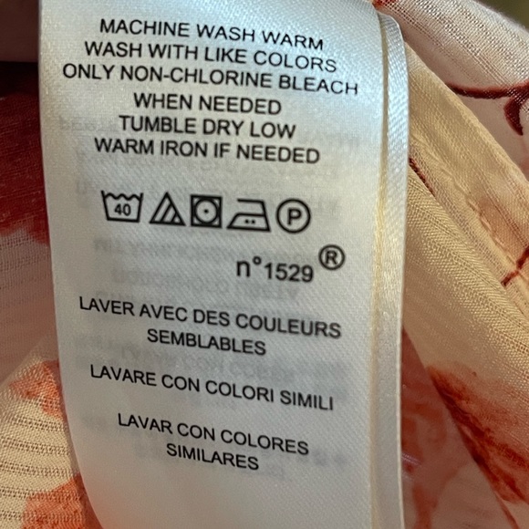 LAUREN RALPH LAUREN - Floral Pink Button Down Blouse. Size PXS - Picture 12 of 13